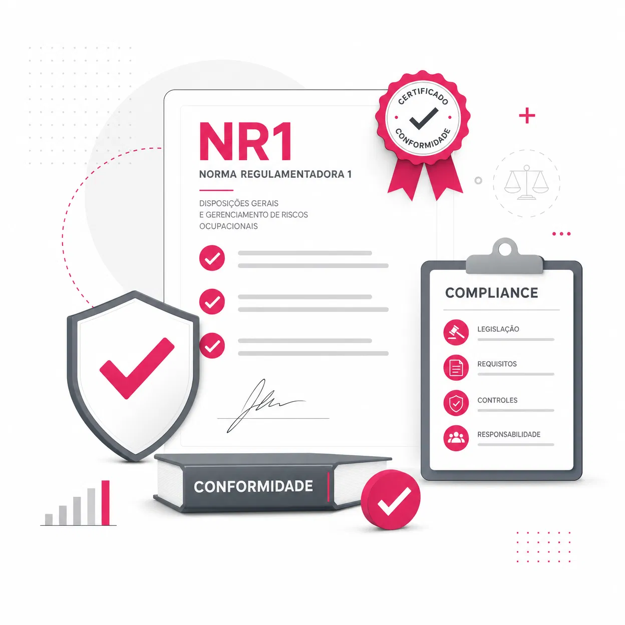 Certificado de conformidade NR-1 e checklist de compliance