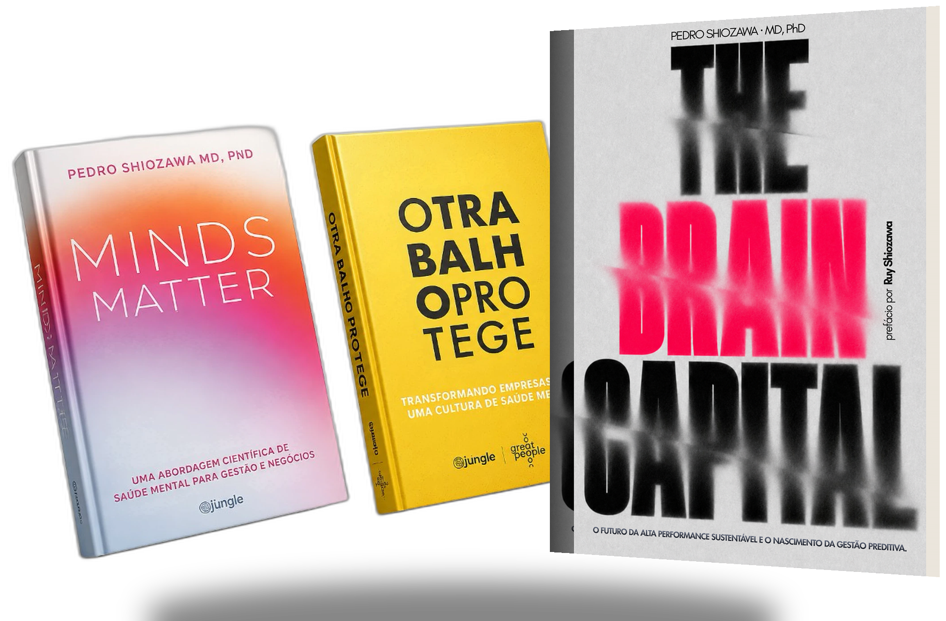 Minds Matter, O Trabalho Protege e The Brain Capital, os três livros da Great People Books